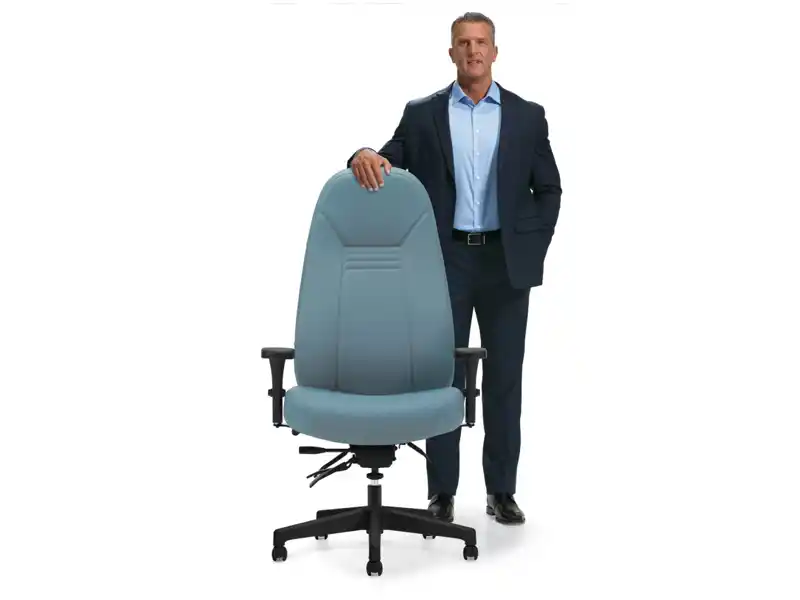 Global ObusForme Comfort XL big and tall office chair for heavier users, available in Canada