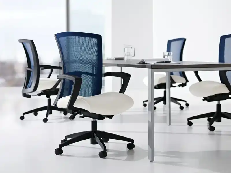 Vion mesh boardroom chair for meeting rooms, available in Canada