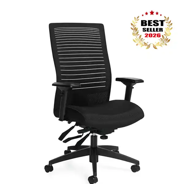 Loover high back multi-tilter office chair made in Canada by Global